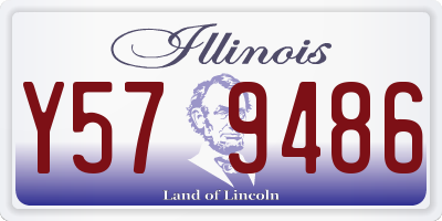 IL license plate Y579486