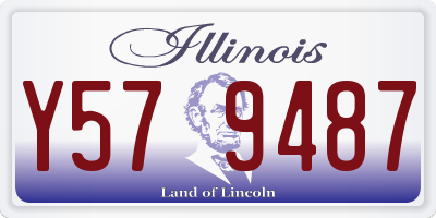 IL license plate Y579487