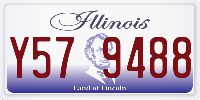 IL license plate Y579488