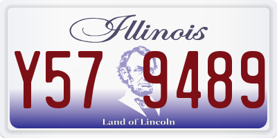 IL license plate Y579489