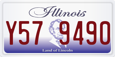 IL license plate Y579490