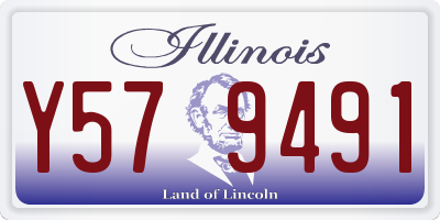 IL license plate Y579491