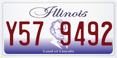 IL license plate Y579492