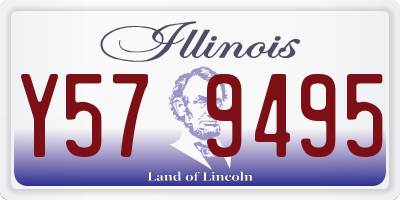 IL license plate Y579495