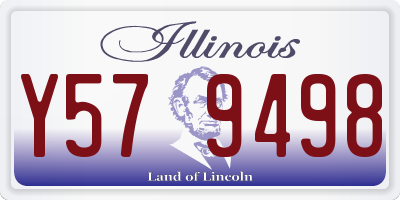 IL license plate Y579498