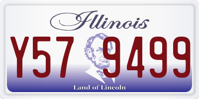 IL license plate Y579499