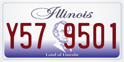 IL license plate Y579501