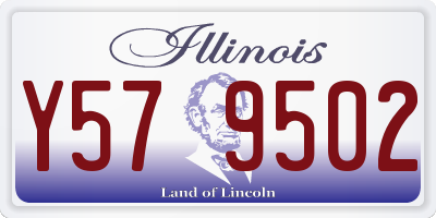 IL license plate Y579502