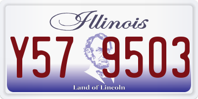IL license plate Y579503