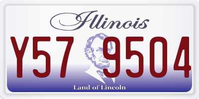 IL license plate Y579504