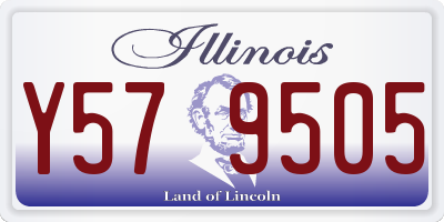IL license plate Y579505