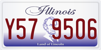 IL license plate Y579506