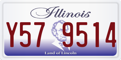 IL license plate Y579514