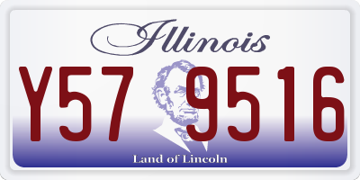 IL license plate Y579516