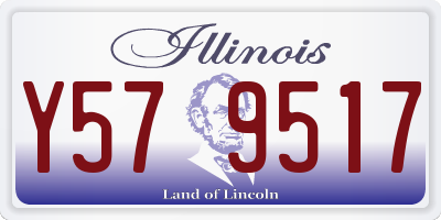 IL license plate Y579517