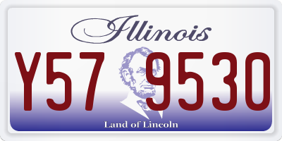 IL license plate Y579530
