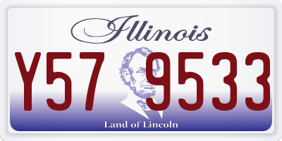 IL license plate Y579533