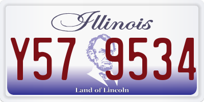 IL license plate Y579534
