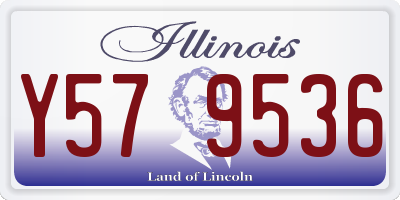 IL license plate Y579536