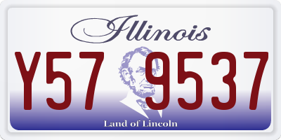 IL license plate Y579537