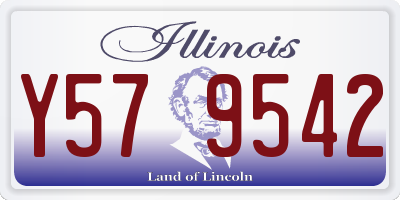 IL license plate Y579542
