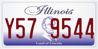 IL license plate Y579544