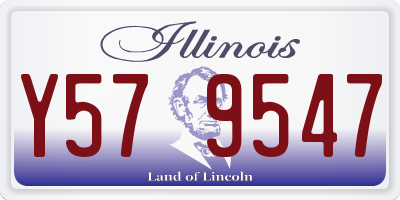 IL license plate Y579547