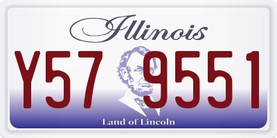 IL license plate Y579551