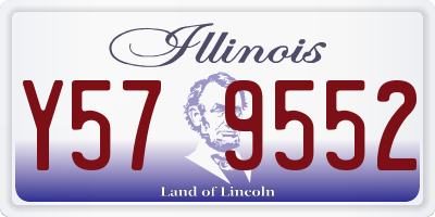 IL license plate Y579552