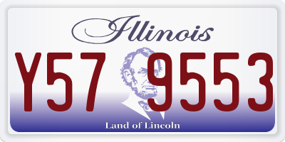 IL license plate Y579553