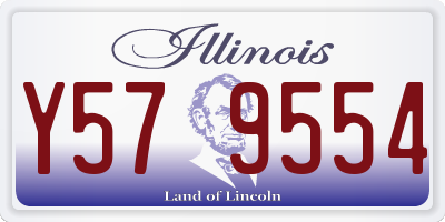 IL license plate Y579554