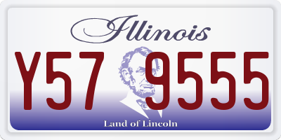 IL license plate Y579555