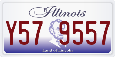 IL license plate Y579557