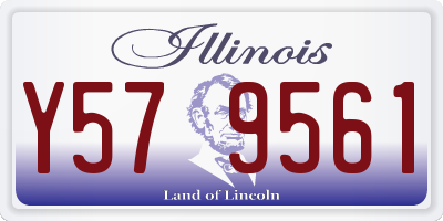 IL license plate Y579561
