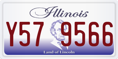 IL license plate Y579566