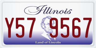 IL license plate Y579567