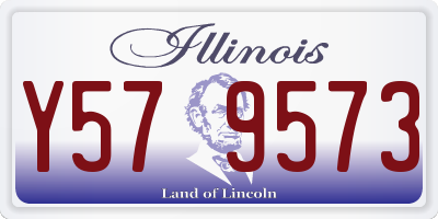 IL license plate Y579573