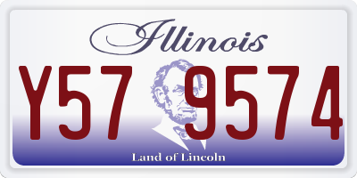 IL license plate Y579574