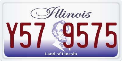 IL license plate Y579575