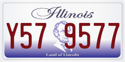 IL license plate Y579577