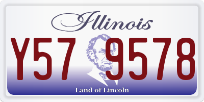 IL license plate Y579578