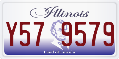 IL license plate Y579579