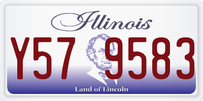 IL license plate Y579583