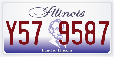 IL license plate Y579587