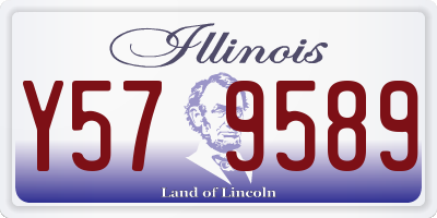 IL license plate Y579589