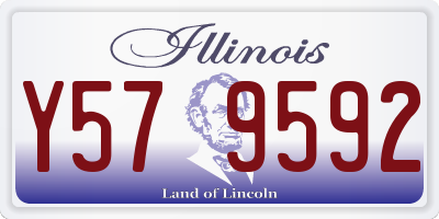 IL license plate Y579592