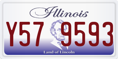 IL license plate Y579593