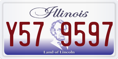 IL license plate Y579597
