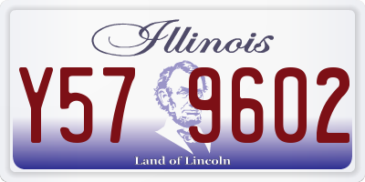 IL license plate Y579602