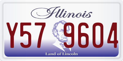 IL license plate Y579604